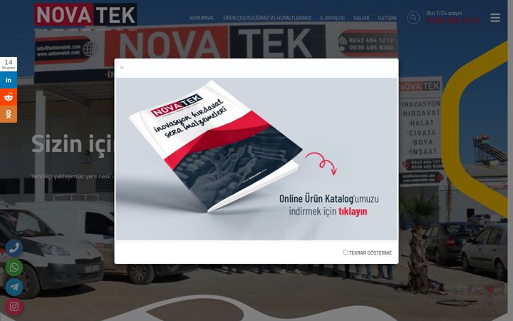 Screenshot von antnovatek.com