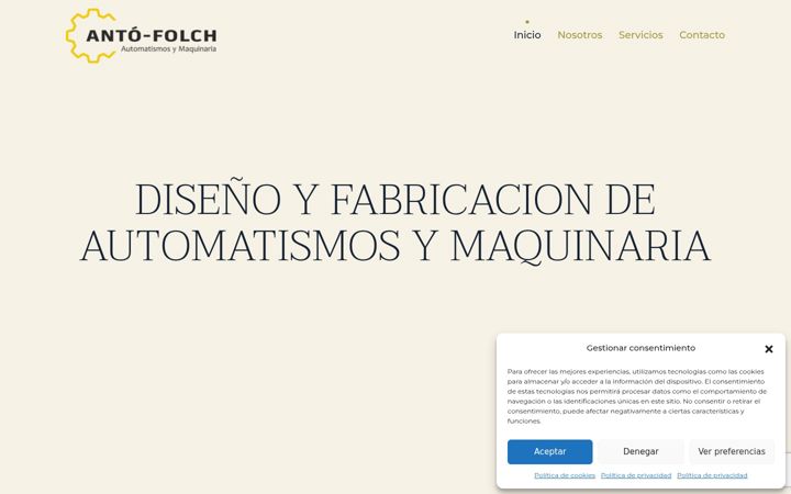 Screenshot von antofolch.com