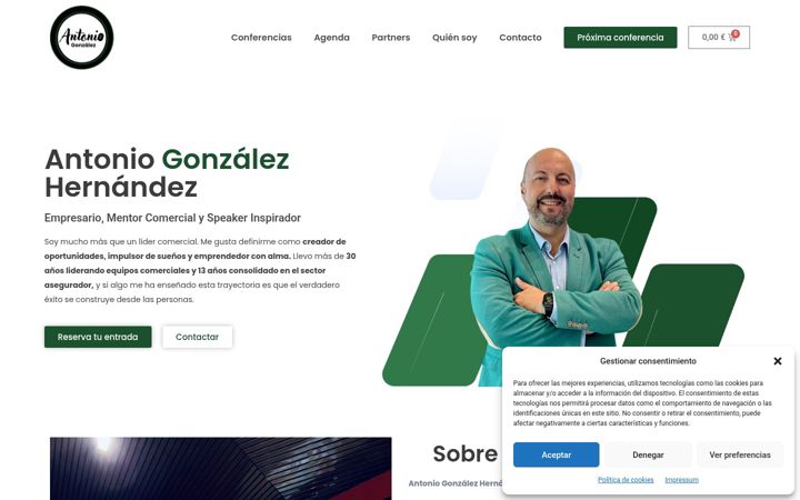 Posnetek zaslona antogonzalez.com