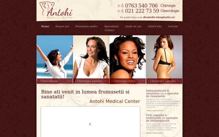 Screenshot of antohi-medicalcenter.ro