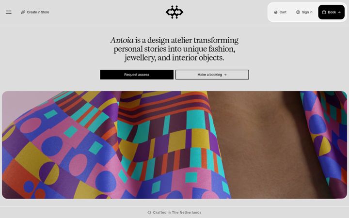 Screenshot of antoia.com