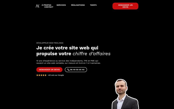 Screenshot of antoine-koe.fr
