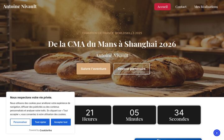 Screenshot of antoine-nivault.com