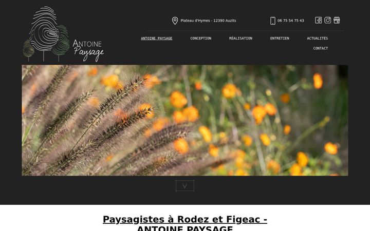 Screenshot of antoine-paysage.fr