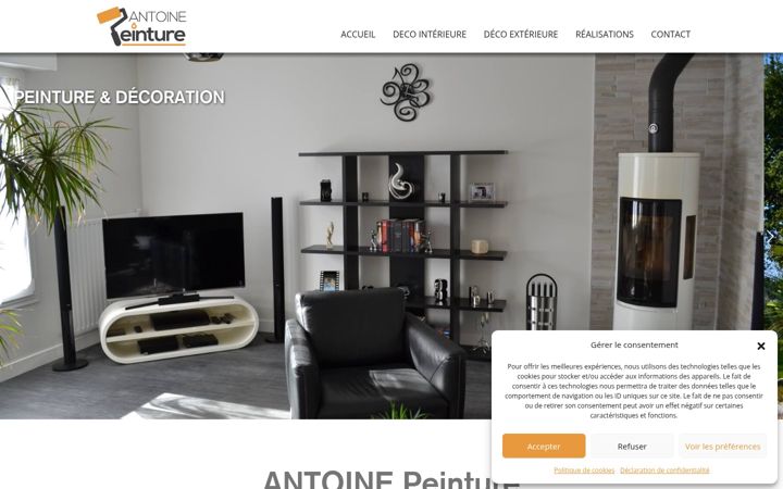 Screenshot of antoine-peinture-44.fr