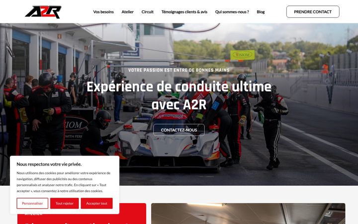 Posnetek zaslona antoine-robert-racing.com