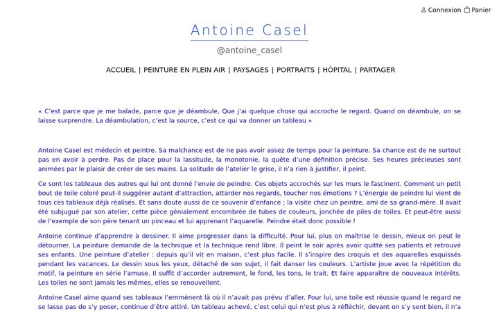 Screenshot of antoinecasel.com