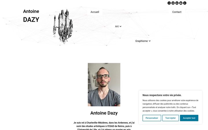 Screenshot of antoinedazy.fr