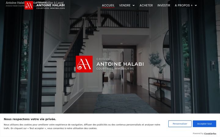 Posnetek zaslona antoinehalabi.com
