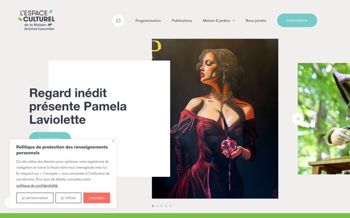 Screenshot of antoinelacombe.ca