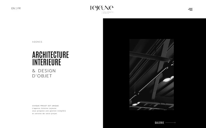 Screenshot of antoinelejeune.com