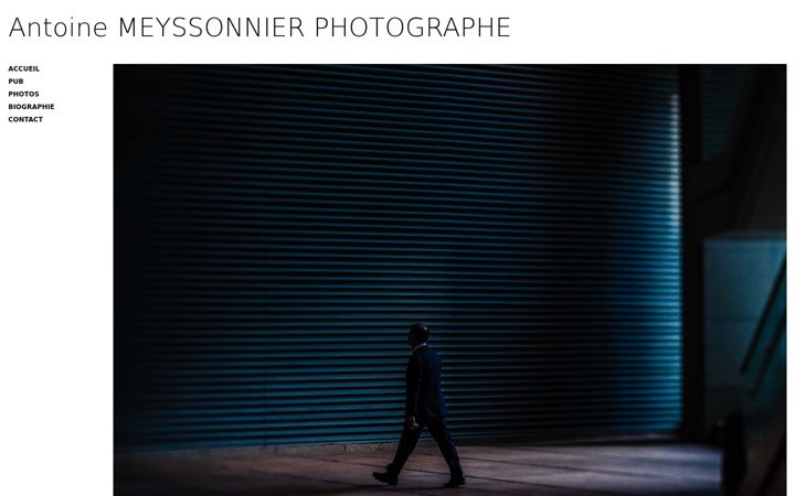 Posnetek zaslona antoinemeyssonnier.com