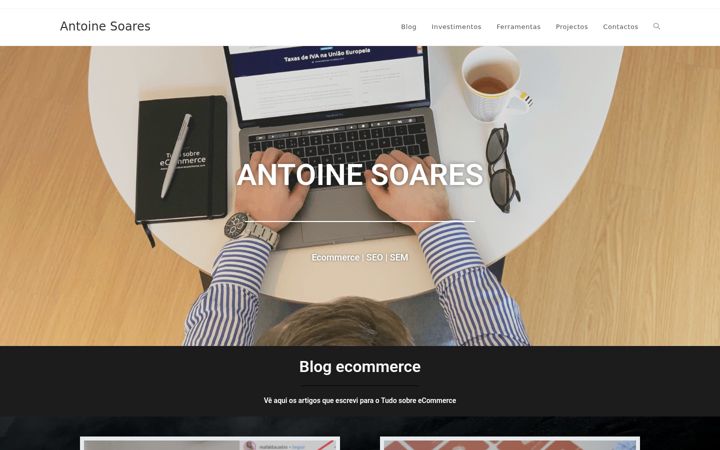 Screenshot of antoinesoares.pt