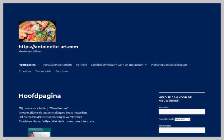 Screenshot of antoinette-art.com