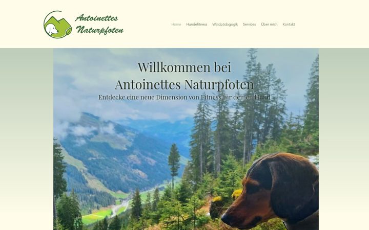 Captură de ecran a antoinette-naturpfoten.at