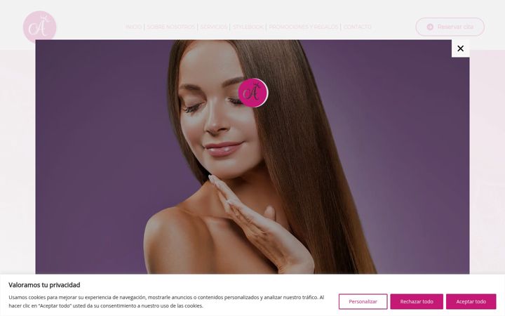 Screenshot of antoinettesalon.com