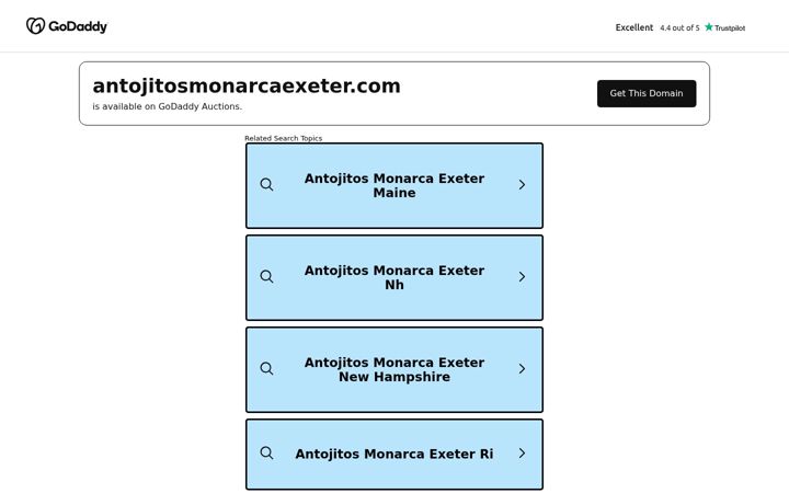 Screenshot of antojitosmonarcaexeter.com