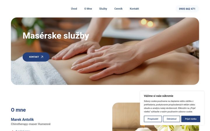 Screenshot of antolikmaser.sk