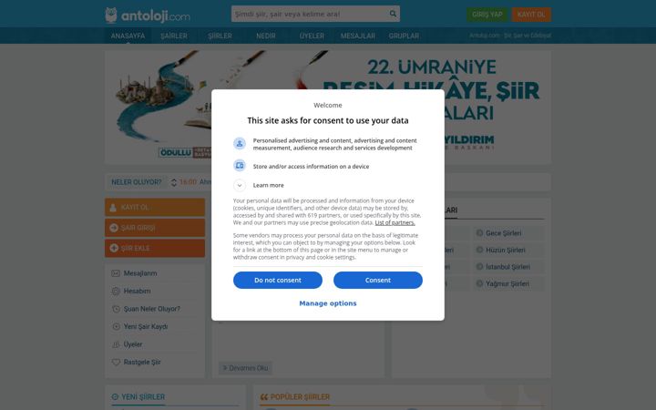 Snímek obrazovky antoloji.com