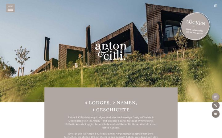 Posnetek zaslona anton-cilli.de