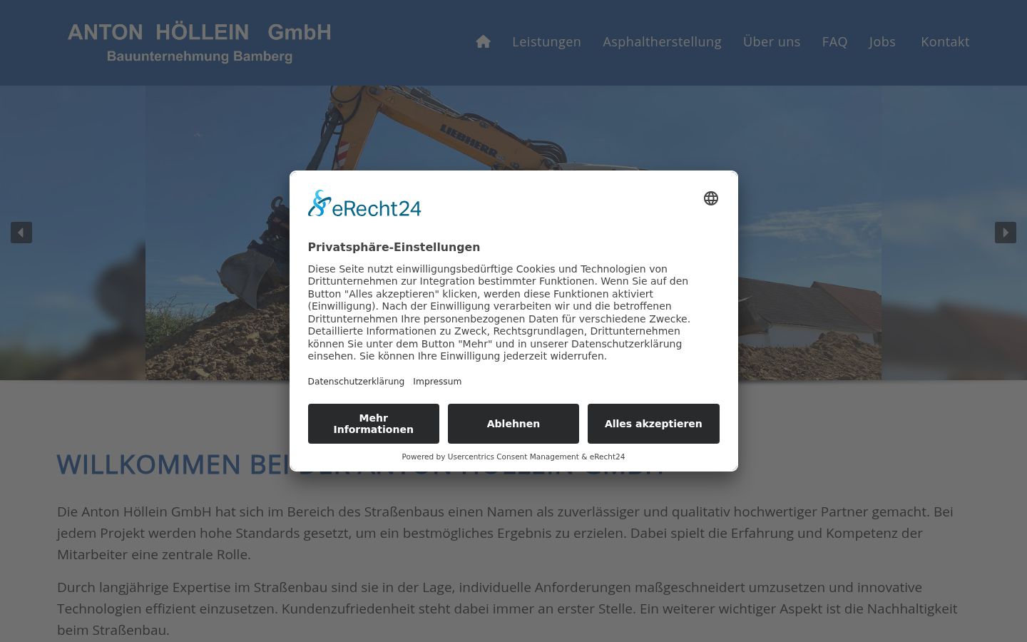Screenshot tal-banner tal-kunsens muri qabel kwalunkwe interazzjoni