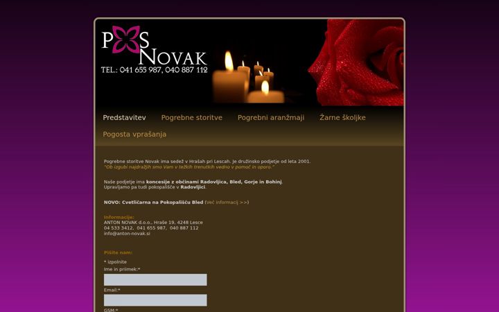 Screenshot of anton-novak.si