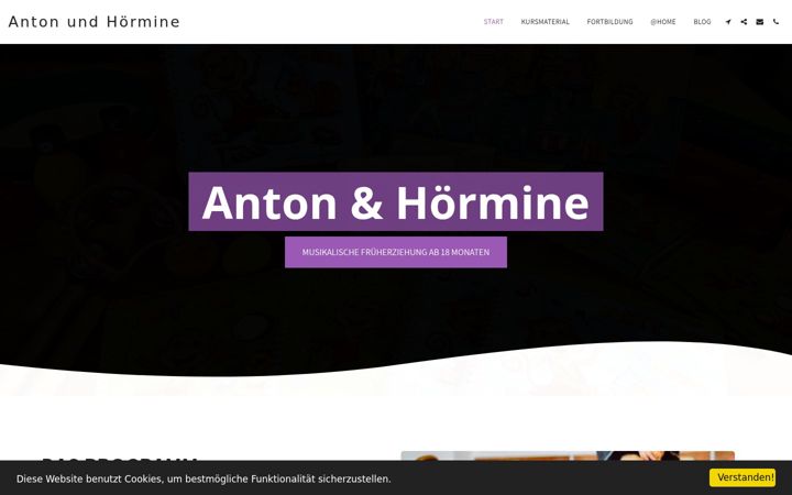 Screenshot of anton-und-hoermine.de