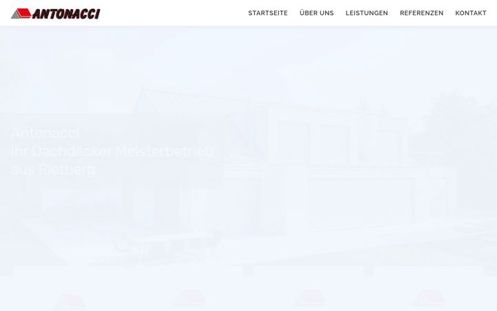 Screenshot of antonacci-bedachungen.com