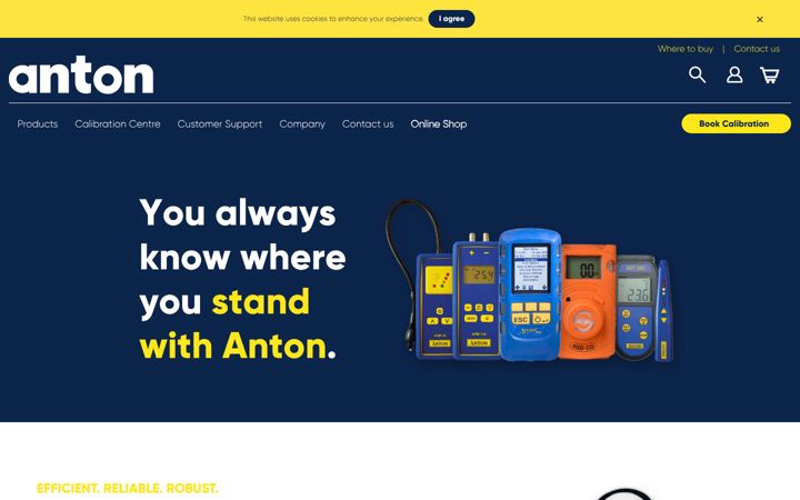 Screenshot di antonanalysers.com