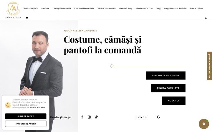 Екранна снимка на antonatelier.ro