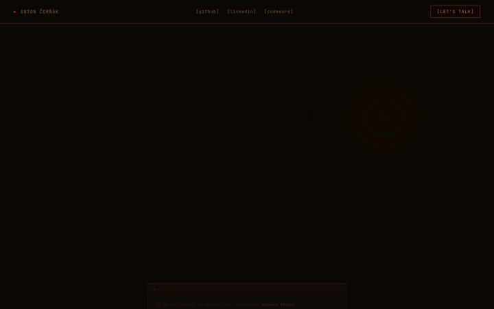 Screenshot of antoncornak.com