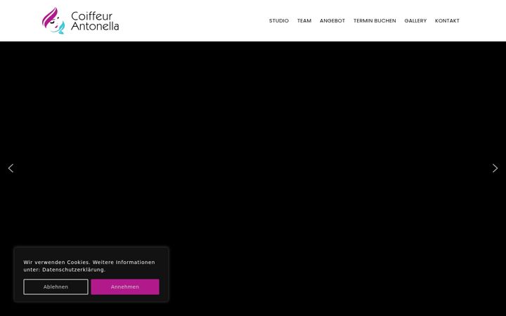 Screenshot of antonella-coiffeur.ch