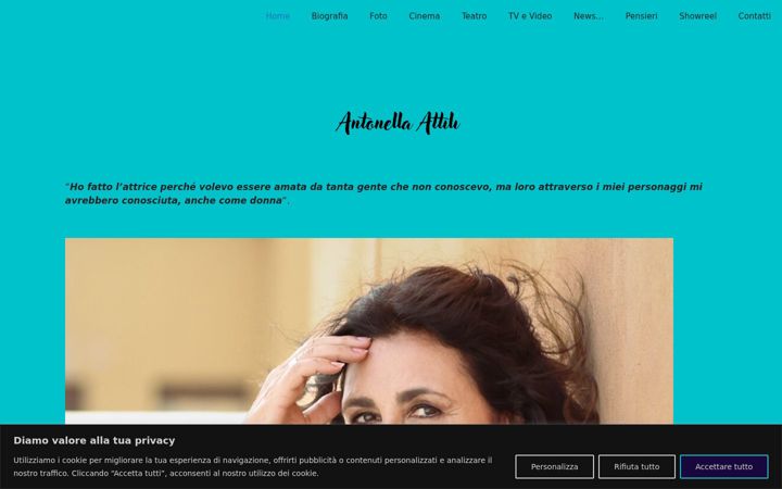 Screenshot of antonellaattili.com