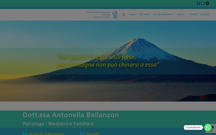 Screenshot of antonellabellanzon.com