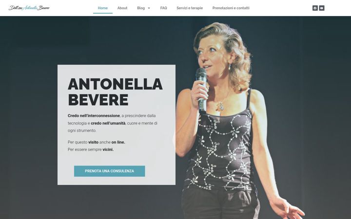 Skjermbilde av antonellabevere.it