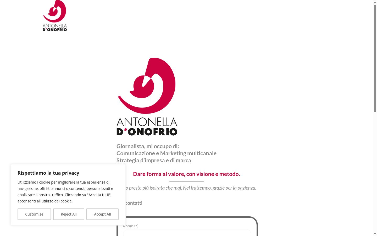 Snímek obrazovky baneru souhlasu zobrazeného před jakoukoli interakcí