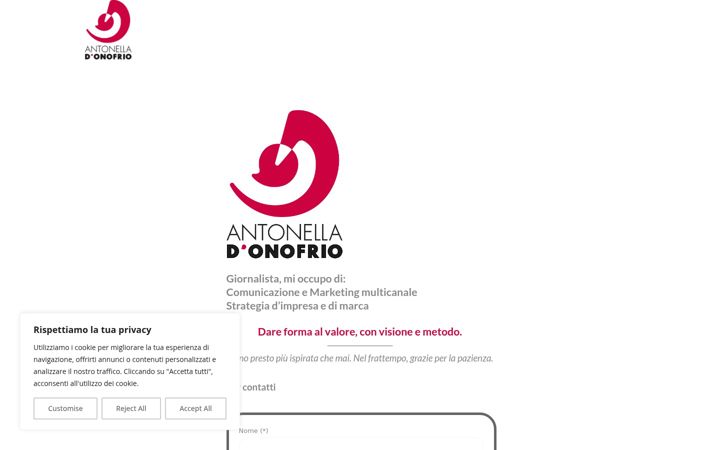 Screenshot of antonelladonofrio.it