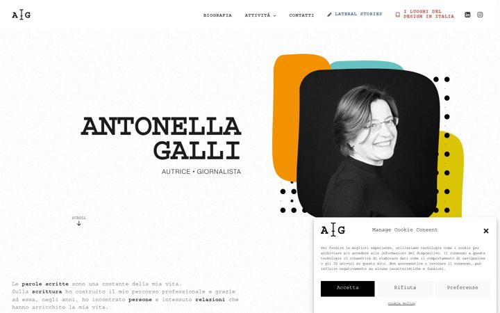 Skjermbilde av antonellagalli.it