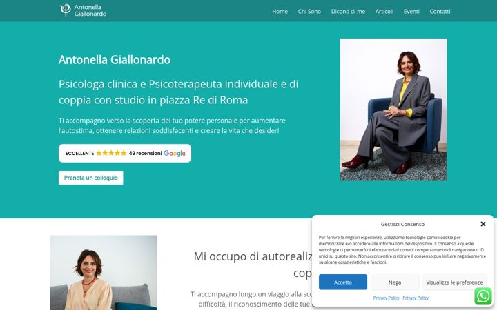 Screenshot von antonellagiallonardo.com