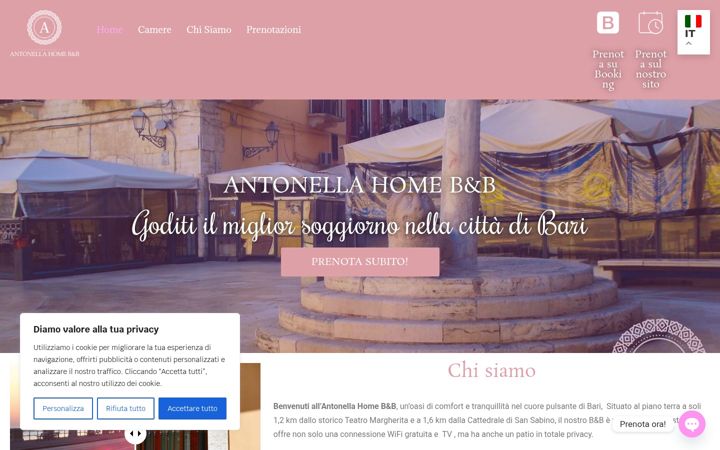 Screenshot of antonellahomebari.altervista.org
