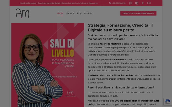 Screenshot van antonellamartinelli.it