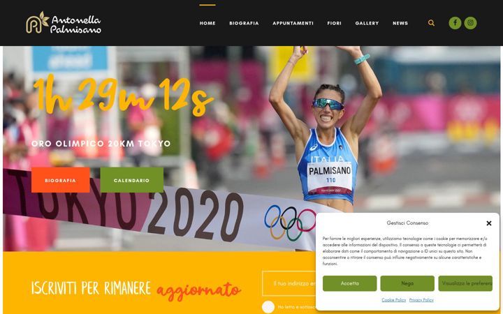 Screenshot von antonellapalmisano.com