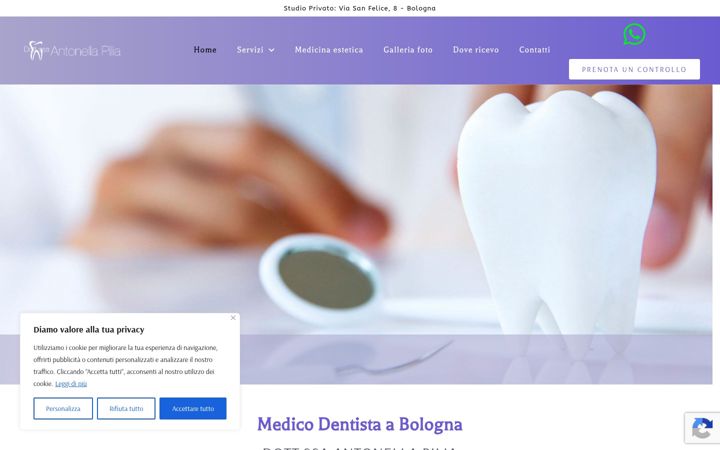Screenshot van antonellapilia.it