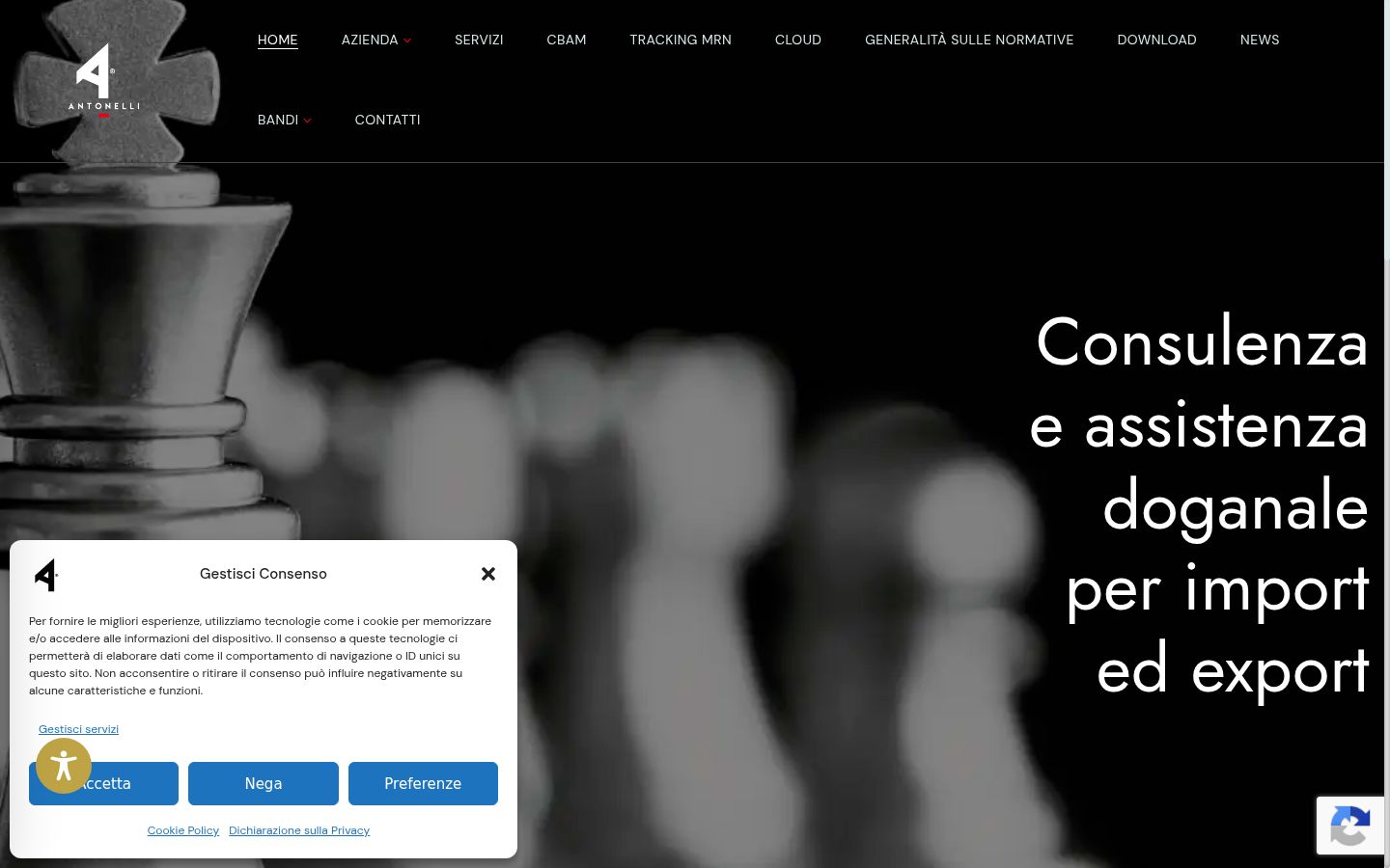 Screenshot des Einwilligungsbanners vor jeglicher Interaktion