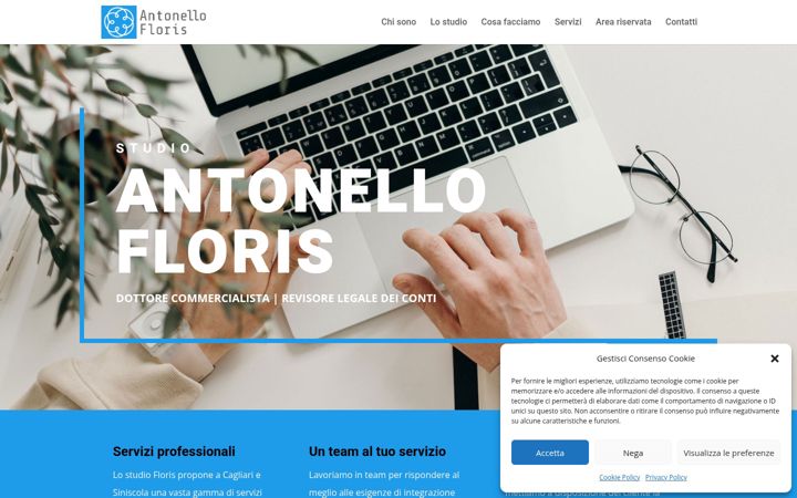 Captură de ecran a antonellofloris.com