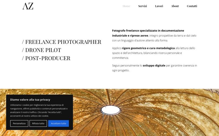 Screenshot stránky antonellozoffoli.com