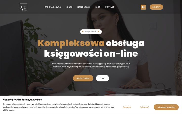 Screenshot stránky antonfinanse.pl