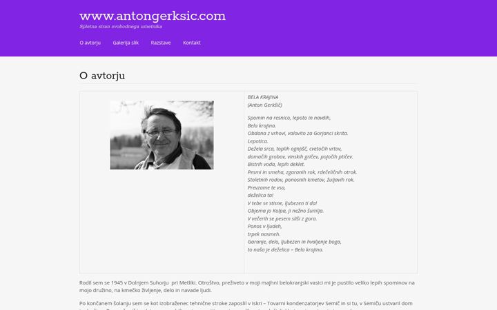 Screenshot of antongerksic.com