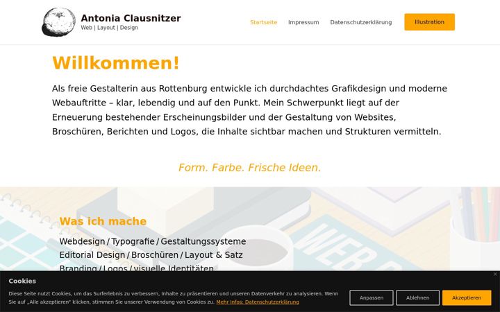 Screenshot di antonia-clausnitzer.de