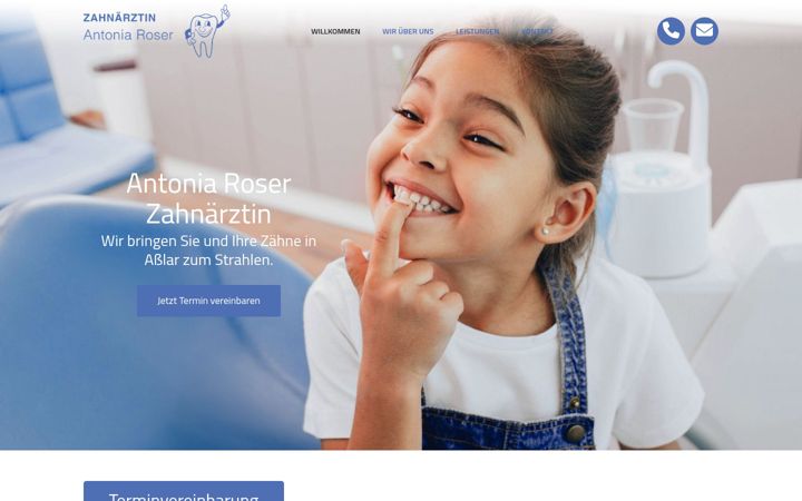 Screenshot of antonia-roser.de